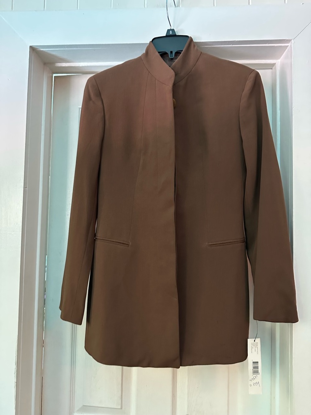Donna Karan Chocolate Brown Tailored Blazer